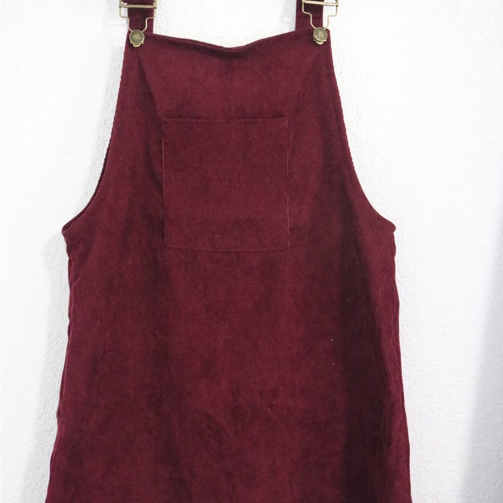 Burgundy Corduroy Dress/Jumper